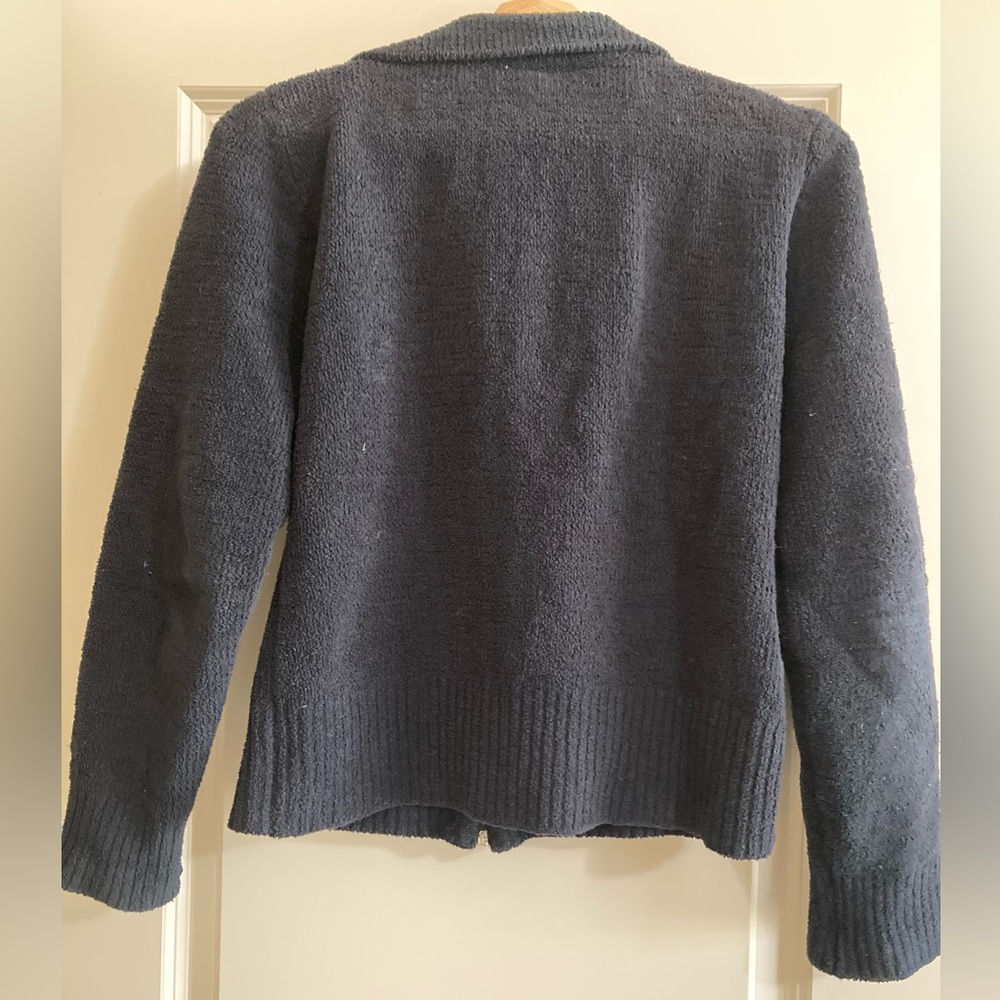 Kashwere Black Full Zip Jacket Small - image 7